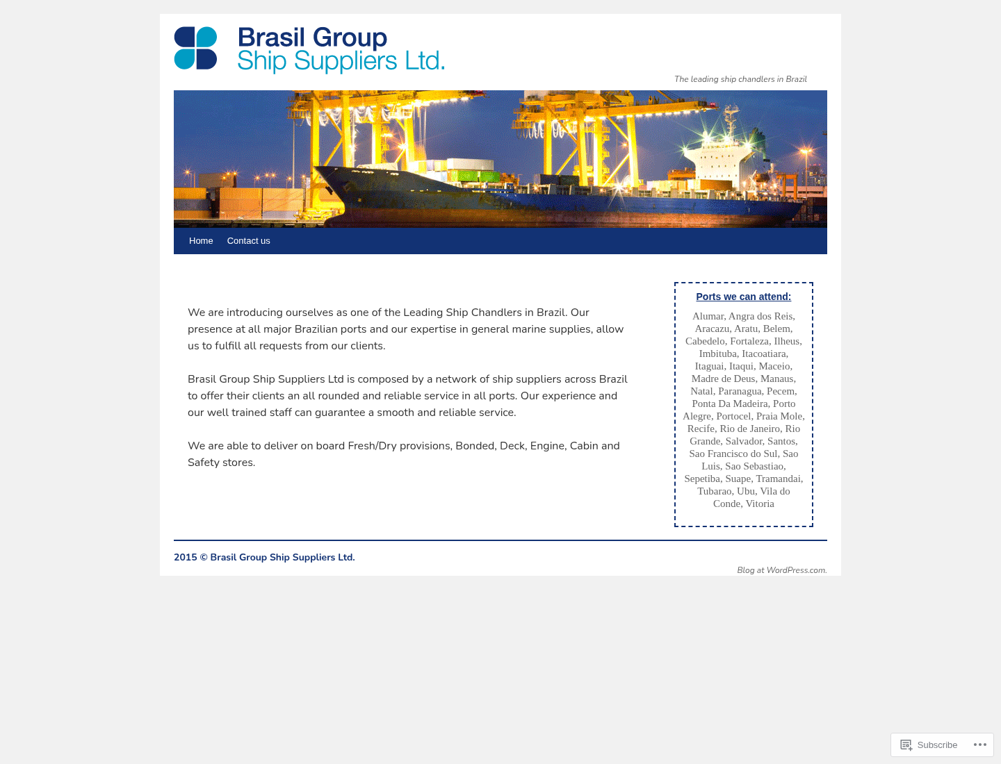 Home da Brasil Group Ship Suppliers